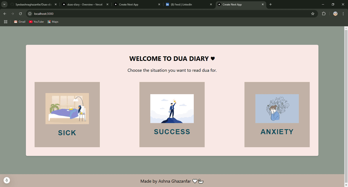 Dua's Diary